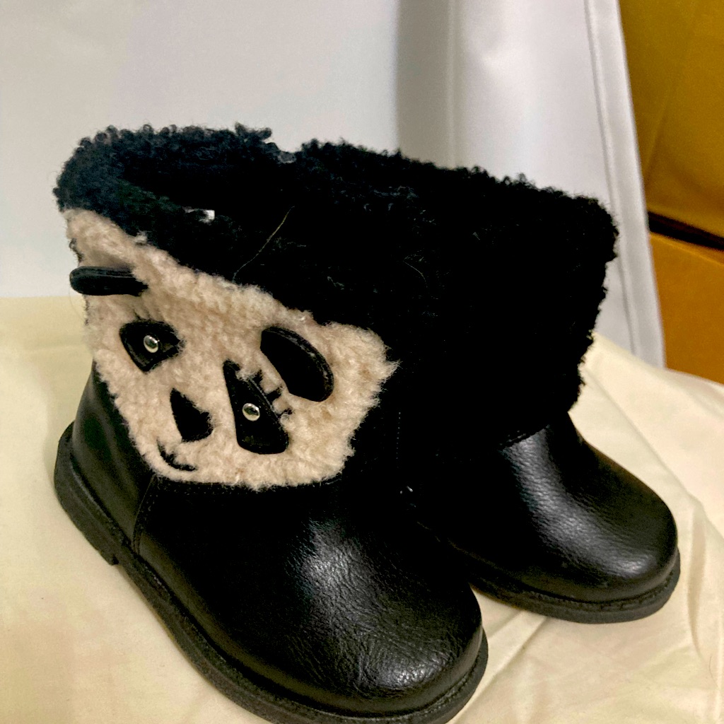 Toddlers Rachel Shoes Panda Boots Size 5t Euc